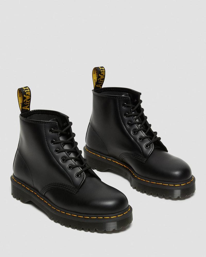 Dr Martens 101 Bex Smooth Leren Enkellaars Dames Zwart | NL 9RVD